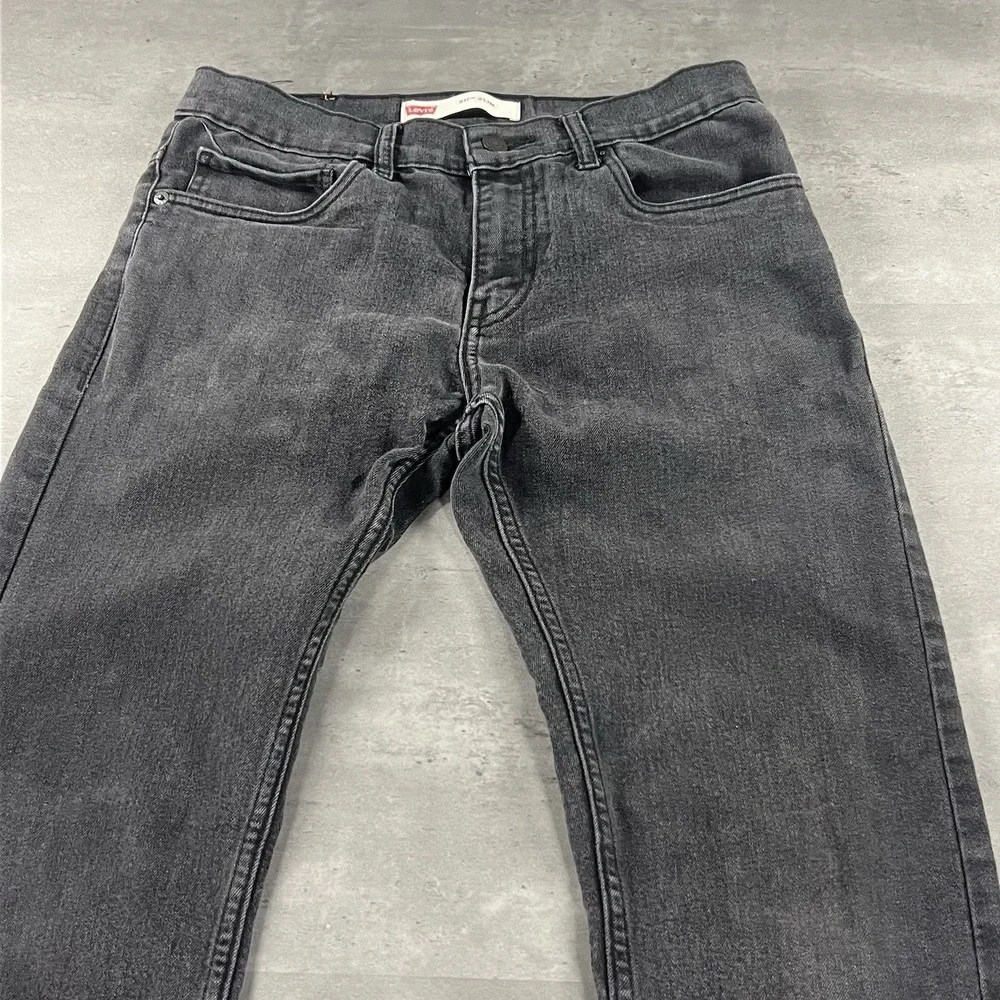 Levi's Strauss 511 Jeans Boys 29x29 18 Black‎ Reg Slim Fit Stretch Denim
